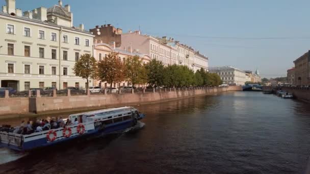 Saint Petersburg Russland September 2019 Schöner Blick Auf Den Moyka — Stockvideo