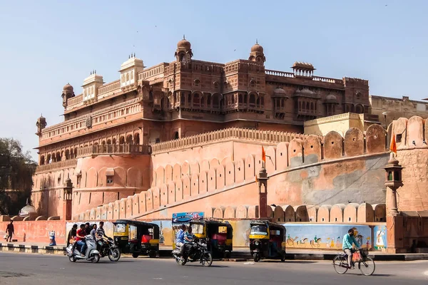 Bikaner India Circa Marzo 2018 Hermosa Arquitectura Del Fuerte Junagarh — Foto de Stock