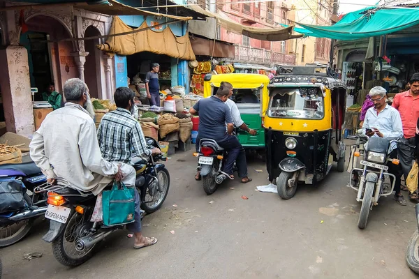 Bikaner India Circa Marzo 2018 Gente Sulle Strade Strette Bikaner — Foto Stock