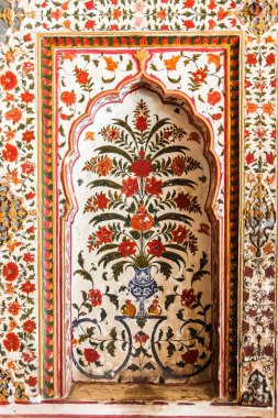 Bikaner, Hindistan - Mart 2018. Junagarh fort güzel mimarisi.