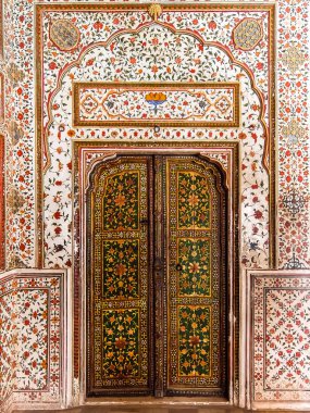 Bikaner, Hindistan - Mart 2018. Junagarh fort güzel mimarisi.