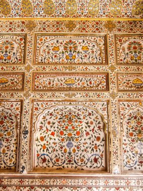 Bikaner, Hindistan - Mart 2018. Junagarh fort güzel mimarisi.