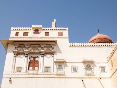 Bikaner, Hindistan - Mart 2018. Junagarh fort güzel mimarisi.