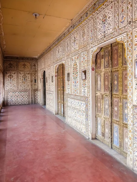 Bikaner Indie Circa Marca 2018 Piękna Architektura Fortu Junagarh — Zdjęcie stockowe