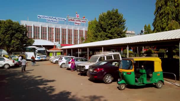 Bangalore India Circa Diciembre 2019 Vista Estación Tren Ksr Bengaluru — Vídeo de stock