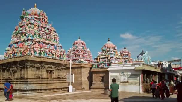 Chennai Índia Circa Dezembro 2019 Vista Templo Arulmigu Kapaleeswarar Chennai — Vídeo de Stock