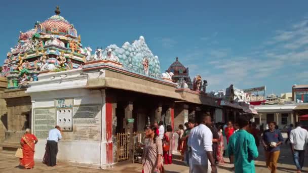 Chennai India Circa Diciembre 2019 Vista Del Templo Arulmigu Kapaleeswarar — Vídeo de stock