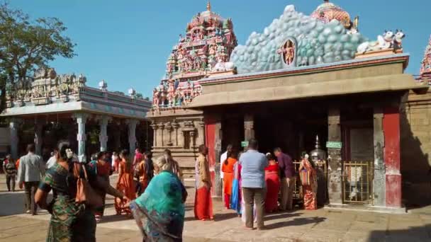 Chennai India Circa Diciembre 2019 Vista Del Templo Arulmigu Kapaleeswarar — Vídeo de stock