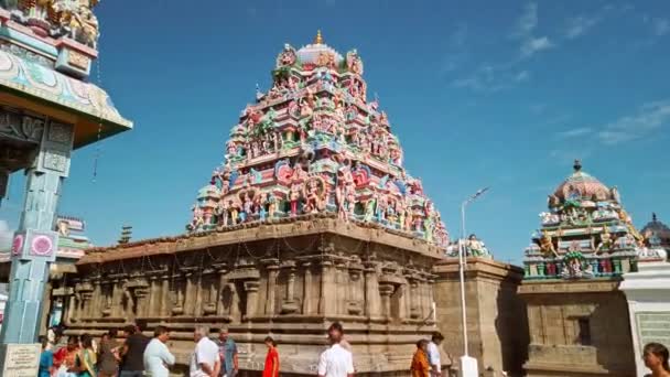 Chennai India Circa Diciembre 2019 Vista Del Templo Arulmigu Kapaleeswarar — Vídeo de stock