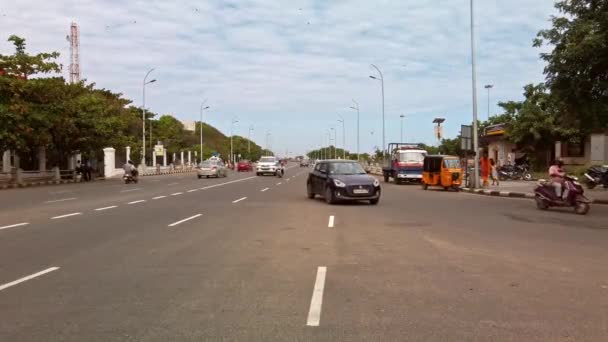 Chennai India Circa December 2019 钦奈的公路交通 — 图库视频影像
