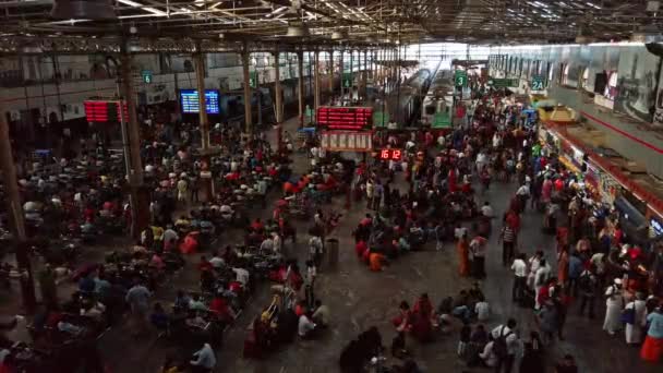 Chennai Ινδία Circa Δεκέμβριος 2019 Άποψη Του Κεντρικού Σιδηροδρομικού Σταθμού — Αρχείο Βίντεο