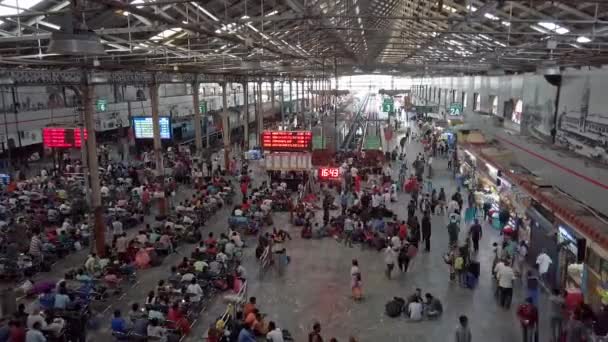 Chennai India Circa Diciembre 2019 Vista Estación Central Tren Chennai — Vídeos de Stock
