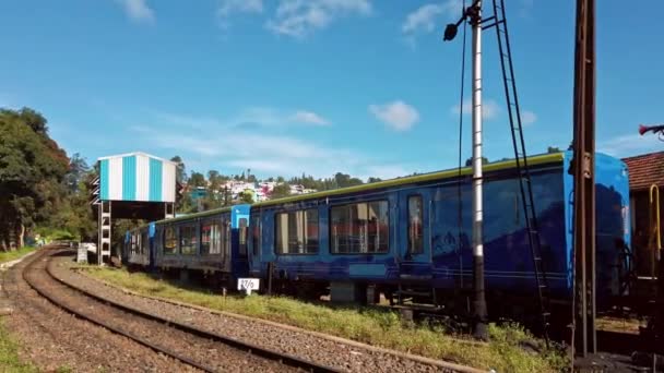 Coonoor Tamil Nadu India Circa Diciembre 2019 Vista Estación Tren — Vídeo de stock