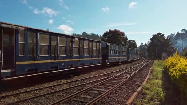 Coonoor Tamil Nadu India Circa Diciembre 2019 Vista Estación Tren — Vídeos de Stock