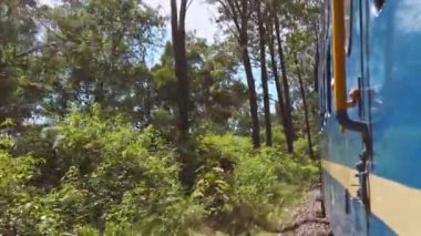 Coonoor, Tamil Nadu, Hindistan - Aralık 2019. Nilgiri Dağı demiryolu, Güney Hindistan 'da Mettupalayam ve Udagamandalam arasında çalışır..