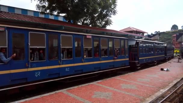 Coonoor Tamil Nadu India Circa Diciembre 2019 Vista Estación Tren — Vídeo de stock