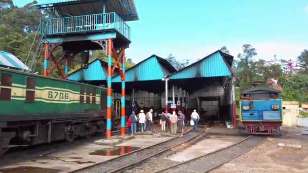 Coonoor Tamil Nadu Índia Circa Dezembro 2019 Vista Estação Trem — Vídeo de Stock