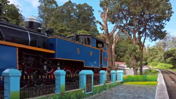 Coonoor Tamil Nadu India Circa Diciembre 2019 Vista Estación Tren — Vídeo de stock