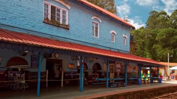 Coonoor Tamil Nadu Índia Circa Dezembro 2019 Vista Estação Trem — Vídeo de Stock