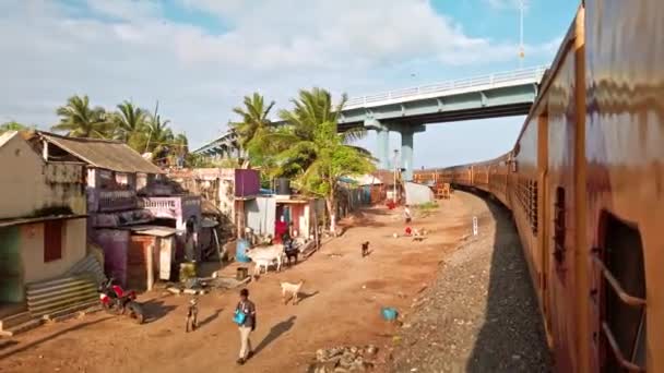 Rameshwaram Indie Około Grudnia 2019 Widok Most Pamban Rameshwaram Pierwszy — Wideo stockowe
