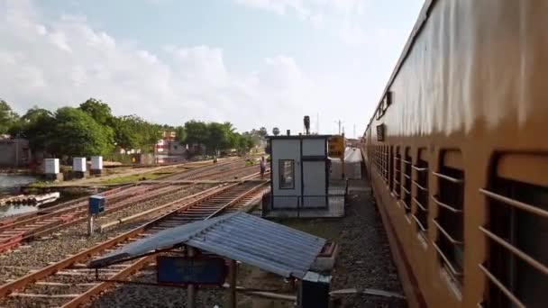 Rameshwaram Hindistan Aralık 2019 Rameshwaram Tren Istasyonunun Görüntüsü — Stok video