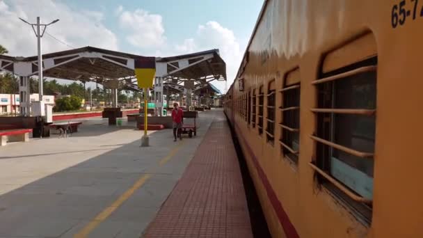 Rameshwaram Hindistan Aralık 2019 Rameshwaram Tren Istasyonunun Görüntüsü — Stok video