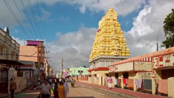 Rameshwaram Hindistan Aralık 2019 Rameshwaram Daki Arulmigu Ramanathaswamy Tapınağı — Stok video