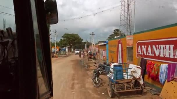 Rameshwaram Indie Około Grudnia 2019 Ruch Drogowy Ulicach Rameshwaram — Wideo stockowe