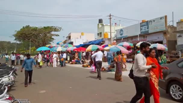 Mysore India Circa Decembrie 2019 Devoții Vizitează Templul Sri Chamundeshwari — Videoclip de stoc