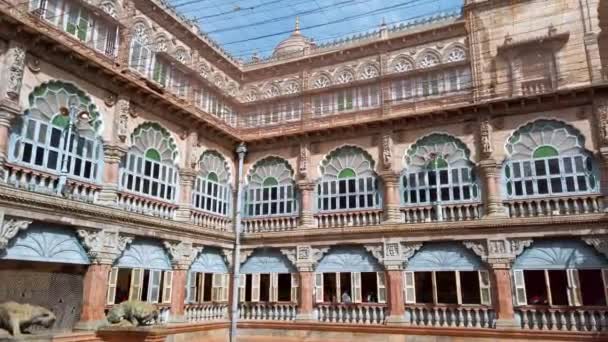 Mysore India Circa Diciembre 2019 Interiores Del Palacio Mysore — Vídeo de stock