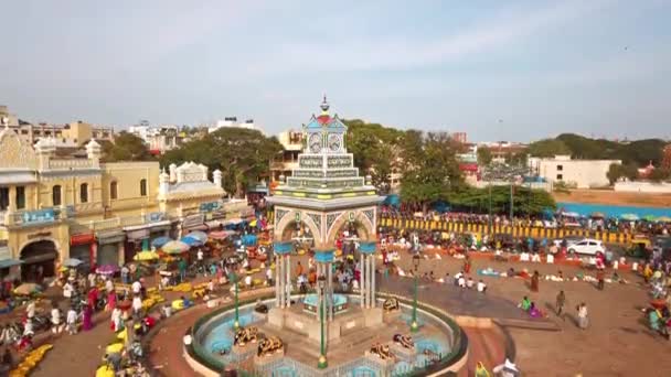 Mysore Índia Circa Dezembro 2019 Vista Mercado Devaraja Mysore — Vídeo de Stock