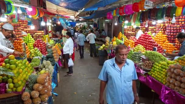 Mysore India Sekitar Desember 2019 Pemandangan Pasar Devaraja Mysore — Stok Video