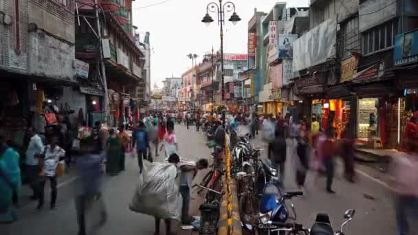 Varanasi India Circa Octubre 2019 Vida Las Calles Varanasi — Vídeos de Stock