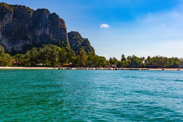 Descripción General Railay Beach Una Playa Popular Krabi Tailandia — Foto de Stock