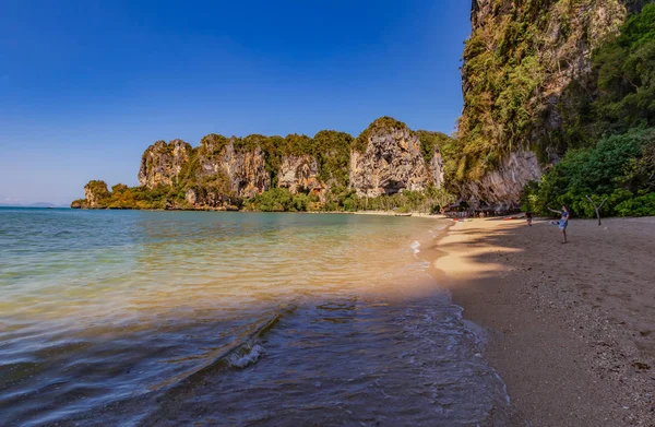Overview Railay Beach Popular Beach Krabi Thailand — Stock Photo, Image