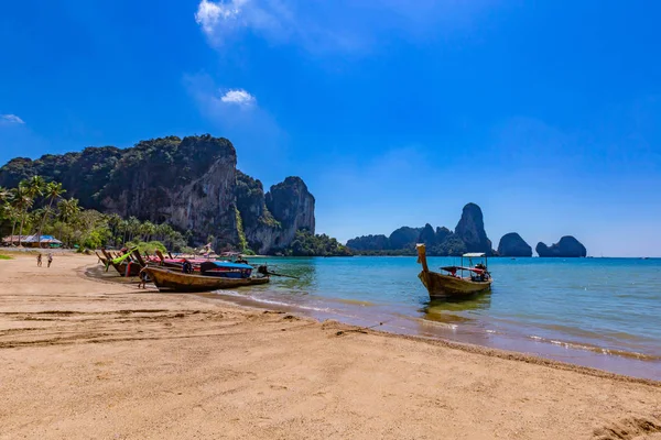 Overview Railay Beach Popular Beach Krabi Thailand — Stock Photo, Image