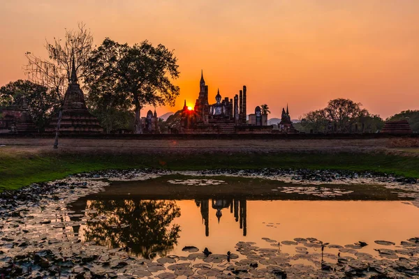 Sukhothai Historical Park Surrounding Area Midday Twilight — Stock Photo, Image