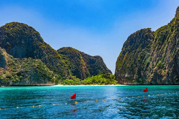 Maya Bay One Most Famous Beaches Phi Phi Lay Today — Stock Photo, Image