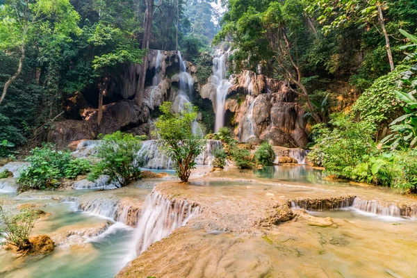 Tad Kwang Waterfall Estate Situato Nella Provincia Luang Prabang Laos — Foto Stock