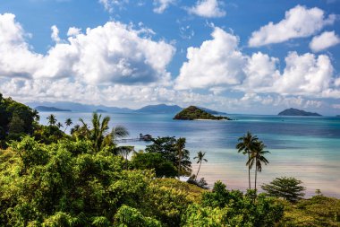 Koh Mak, Trat, Tayland'da mutlu tatiller