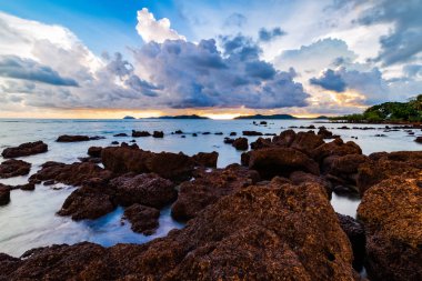 Koh Mak, Trat, Tayland'da mutlu tatiller
