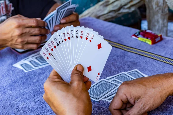 Free time activities with playing cards