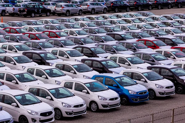 August 2019 Thailand Car Production Base Leading Companies Lot Cars — Stock Photo, Image