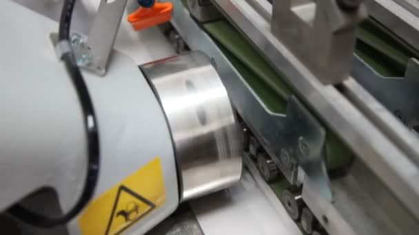 Automatische Materialsortierung Hoher Geschwindigkeit Nahaufnahme — Stockvideo