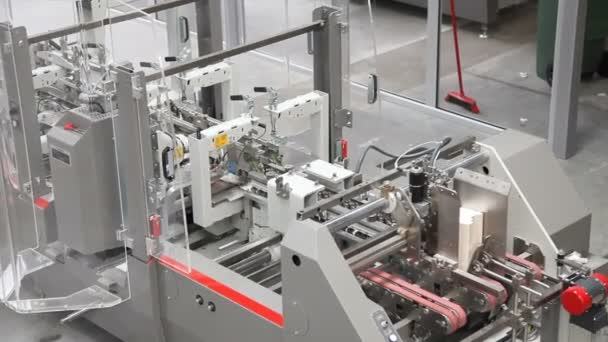 Prodotti Rapido Movimento All Interno Della Linea Produzione Della Fabbrica — Video Stock