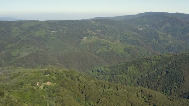 Vol Avec Drone Dessus Magnifique Terrain Montagne Vaste Rural Avec — Video