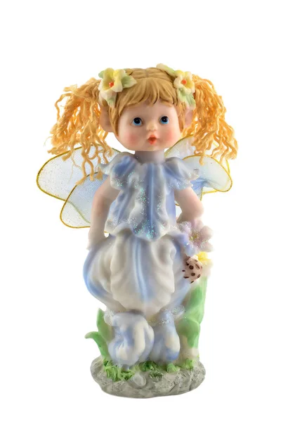 Isolated Figurine Angel Beautiful Wings Royalty Free Stock Photos