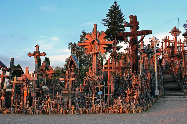 Iauliai Lithuania August 2018 Hill Crosses Place Pilgrimage Catholics Number — Stock Photo, Image