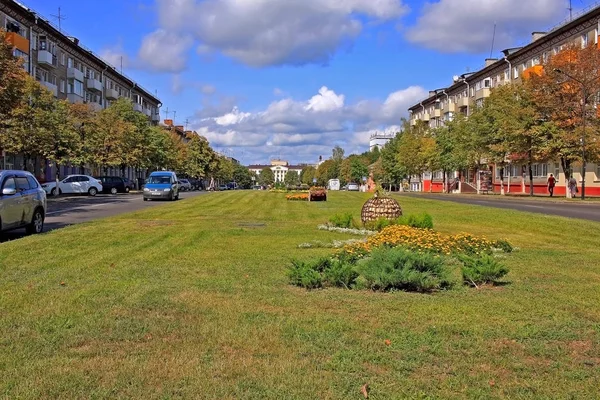 Chapaev street en Borisov, Bielorrusia —  Fotos de Stock