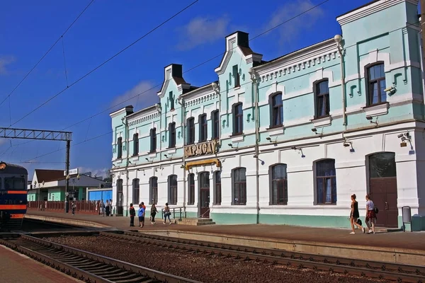 Estação ferroviária em Borisov, Bielorrússia — Fotografia de Stock